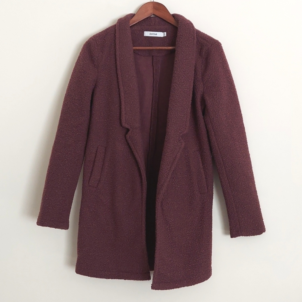 Purple Mauve Sherpa Coat NWT
